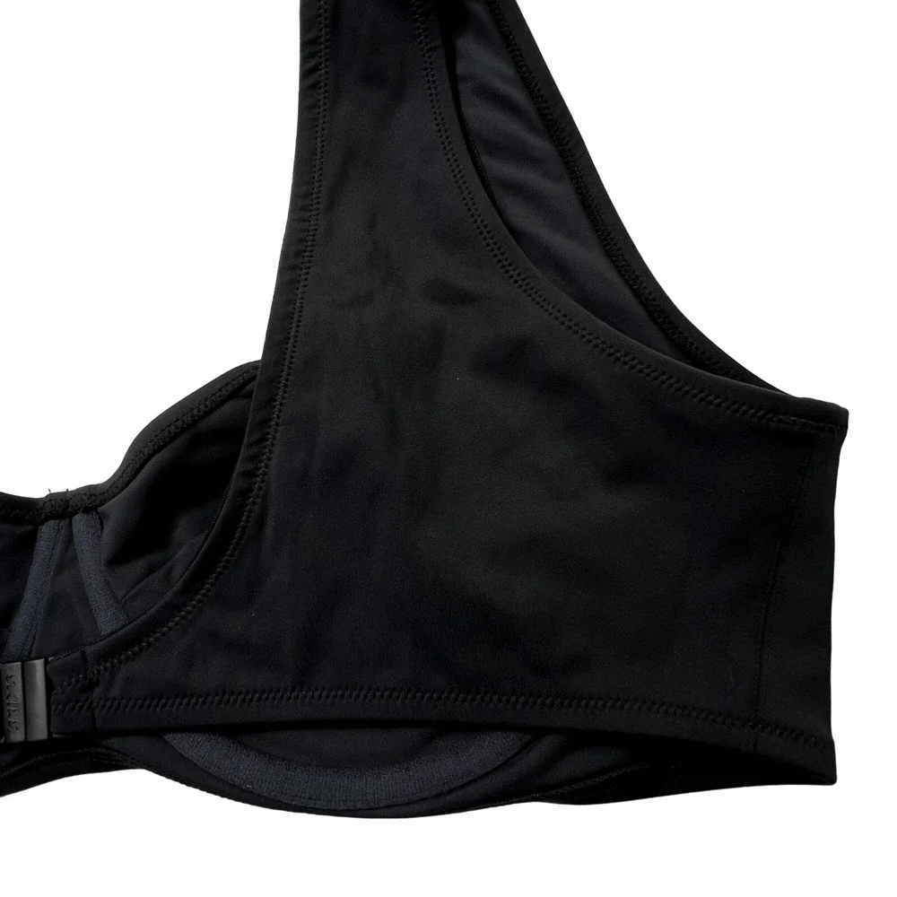 SKIMS Shaping Swim Underwire Bikini Top + Dipped Bottom Onyx Marble ‎ 3X